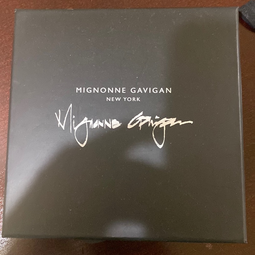 Mignonne Gavigan MINI MADELINE EARRINGS White and Gold